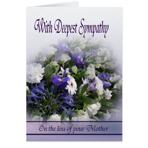 Loss of Mother - With Deepest Sympathy Cards | Zazzle