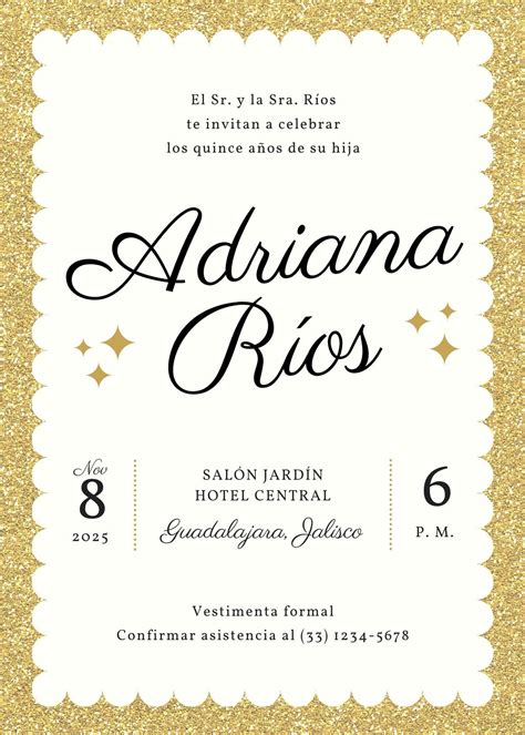 Quinceanera Invitaciones Ejemplos