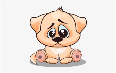 Sad Puppy Cartoon - 難過 動物 卡通 - Free Transparent PNG Download - PNGkey