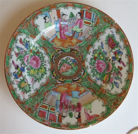 Antique Chinese Famille Rose Porcelain Plate by VandasVintage