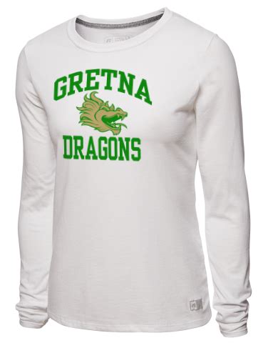 Gretna High School Dragons Women's T-Shirts - Long Sleeve