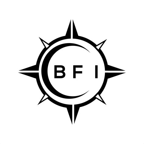 BFI abstract monogram shield logo design on white background. BFI ...