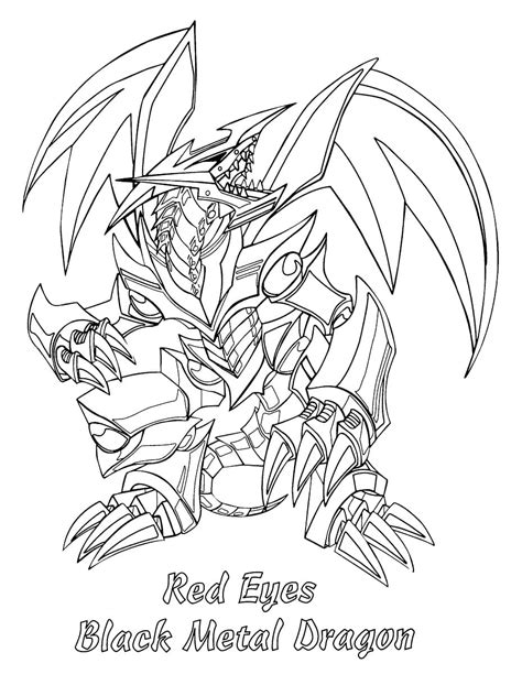 Black Metal Dragon Yu-Gi-Oh coloring page - Download, Print or Color Online for Free