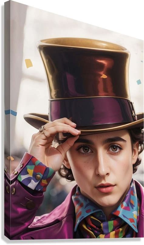 Willy Wonka New film canvas, Timothee Chalamet, Portrait | Willy wonka, Timothee chalamet ...