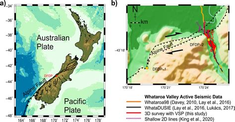 (a) Regional Alpine Fault setting in New Zealand (b) Survey area within... | Download Scientific ...