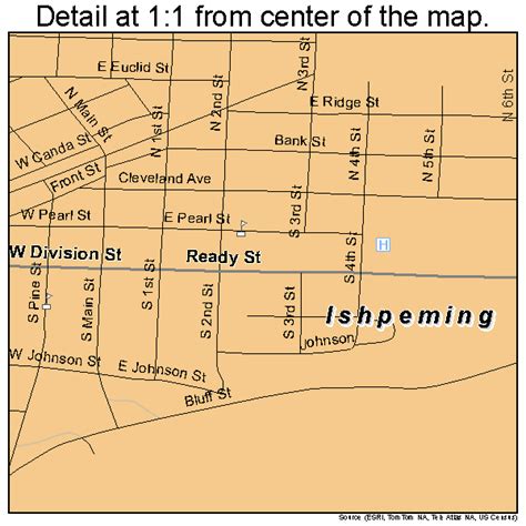 Ishpeming Michigan Street Map 2641220