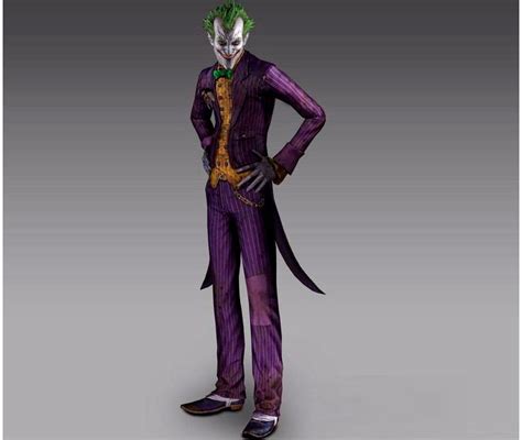 Quality Batman Joker Suit Arkham Asylum Joker Cosplay Costume | WISHINY