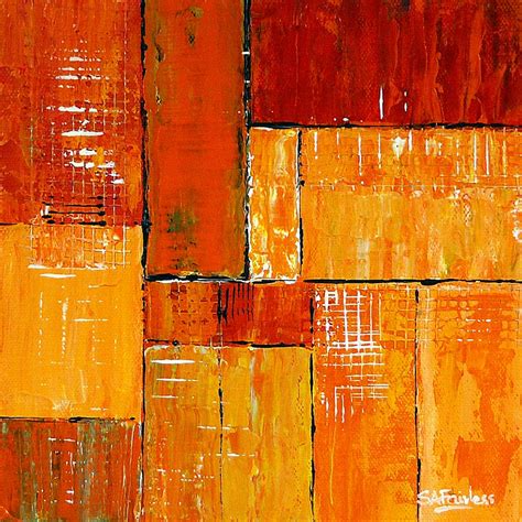 Kinetic Orange No 1 - abstract painting