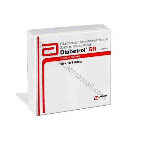 Diabetrol SR : Glibenclamide Metformin | Uses | Dosage | Side Effects