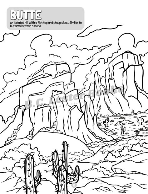 Printable Landforms Coloring Pages Printable Template - vrogue.co
