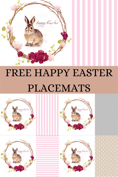 Free Easter Printable Placemats | Home Chic Club: Free Easter Printable Placemats