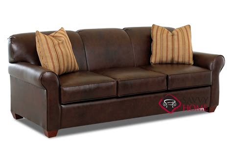 Calgary Leather Stationary Sofa by Savvy is Fully Customizable by You ...