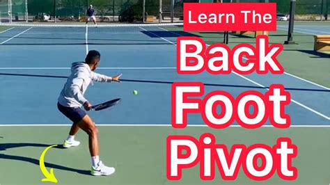 Advanced Footwork Called “Back Foot Pivot” (@sandratoplaystennis Tennis Technique Explained ...