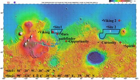 China Mars 2020 rover landing sites | The Planetary Society