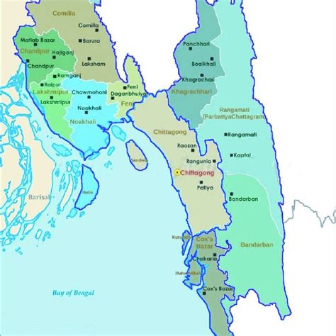 Map of Chattogram division.... | Download Scientific Diagram