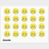 Sad Crying Emoji Stickers | Zazzle