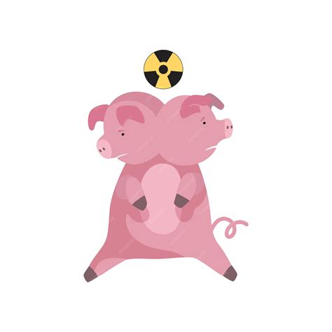 Premium Vector | Animal mutation radioactive contamination of the environment ecological ...