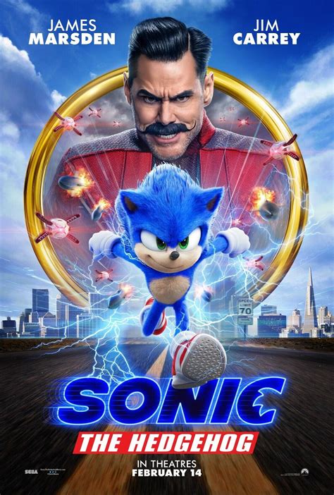 SONIC THE HEDGEHOG MOVIE POSTER FILM A4 A3 A2 A1 CINEMA PRINT | eBay