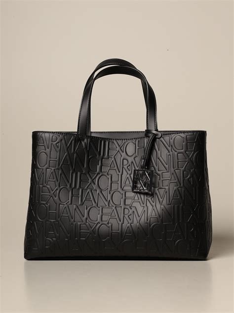 ARMANI EXCHANGE: tote bags for women - Black | Armani Exchange tote bags 942646 CC793 online at ...