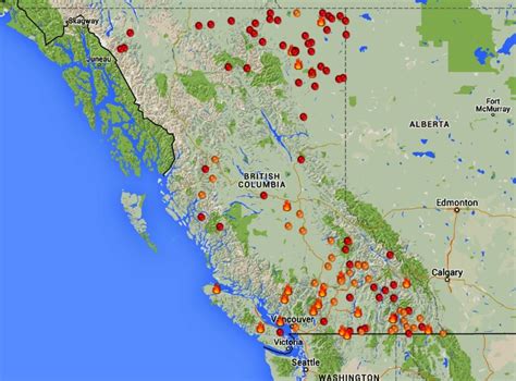 Canada Forest Fire Map | World Map 07