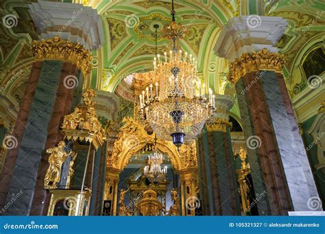 Petersburg, Russia - July 2, 2017: Interior Peter and Paul Cathedral in ...