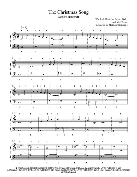 Christmas Songs Piano Sheet Music Free Printable - Free Printable