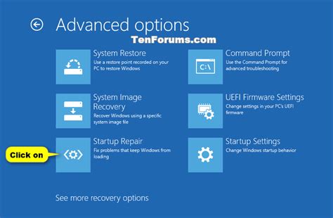 How To Run Windows 10 Repair Disk