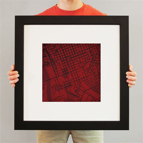 University of South Carolina Campus Map Art by City Prints - The Map Shop