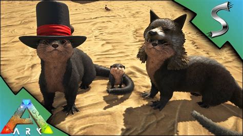 ARK OTTER TAMING! HOW TO TAME AND BREEDING! BABY OTTERS + HATS! - Ark: Survival Evolved [S4E30 ...