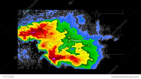 2013 Moore, Oklahoma Tornado Doppler Radar Stock Animation | 1972205