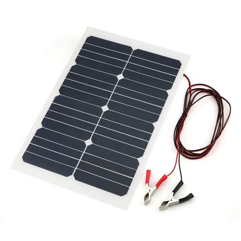 SunPower Solar Panel Battery Charging 18V 20W Flexible Car Battery Sun Power Charger DIY ...