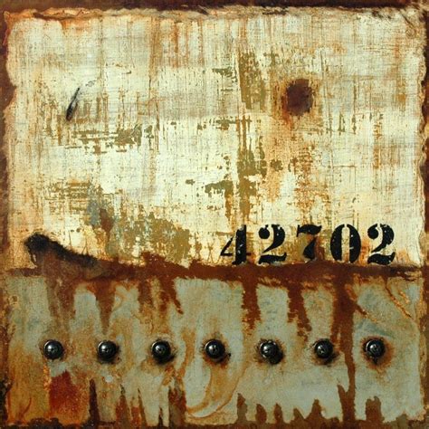 Markings: 42702 - Industrial themed mixed media art by Domenick ...