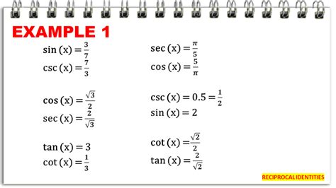 Reciprocal Identities in Trigonometry (With Examples) - Owlcation