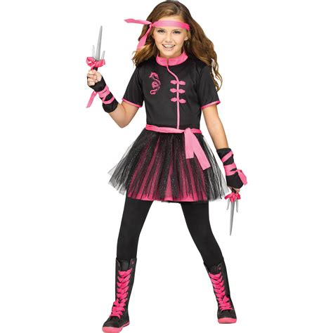 Ninja Miss Girls Child Halloween Costume - Walmart.com