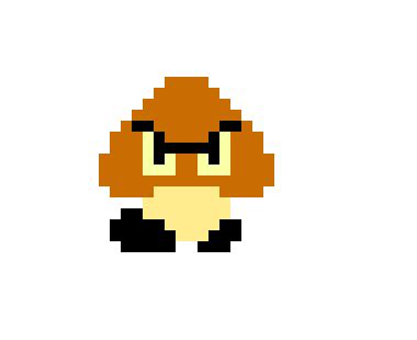 Super Mario Bros - Goomba Sprite | Pixel Art Maker