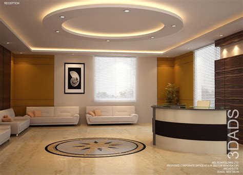 False Ceiling Design For Office Reception - Image to u