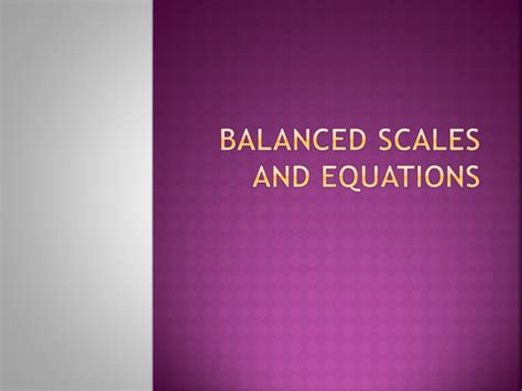 Solving equations - balanced scales | Teaching Resources