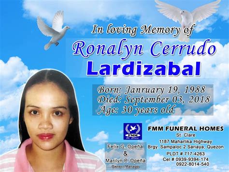 Logo and tarpaulin sample - Fmm funeral Homes St.clare