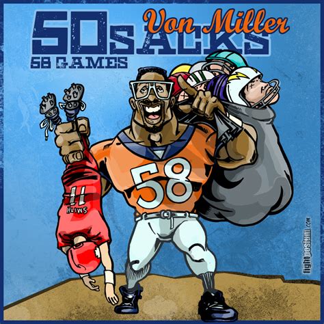 Von Miller 50 Sacks in 58 Games! - fightposium