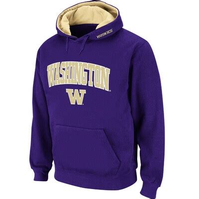 Mens Washington Huskies Purple Classic Arch Logo Twill Hoodie ...