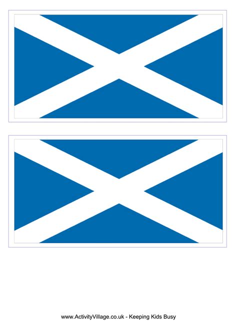 Scotland Flag - Free Printable Scotland Flag | Flag template, Flag ...