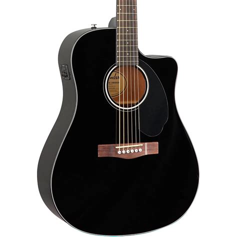 Fender CD-60SCE Dreadnought Acoustic-Electric Guitar Black | Guitar Center