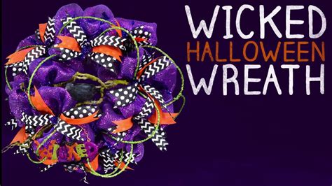 Full Blog Post: http://www.craftoutlet.com/blog/wicked-halloween-wreath ...