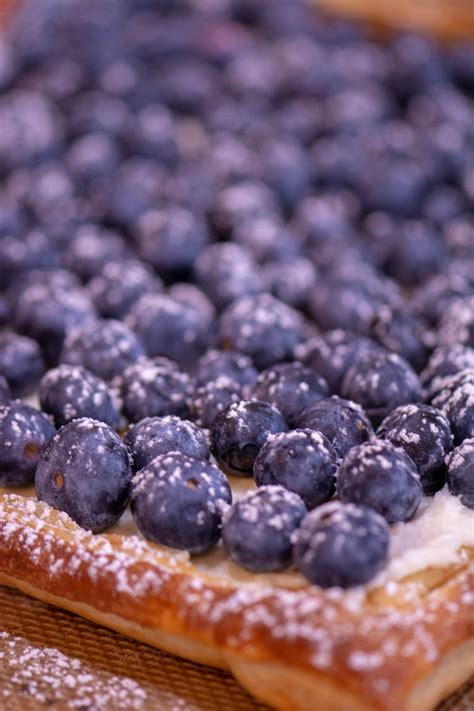 Quick and Easy Puff Pastry Blueberry Tart | Dessert | - Savor + Savvy