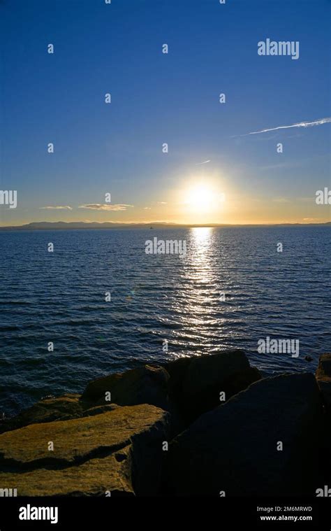 Firth of Forth sunset Stock Photo - Alamy