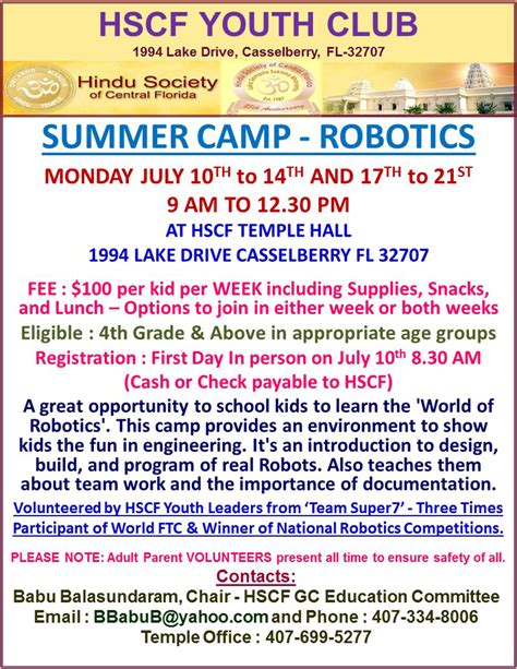 Summer Camp – Robotics