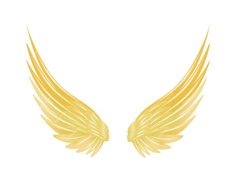 Premium Vector | Flying with golden wings isolated on a white d vector