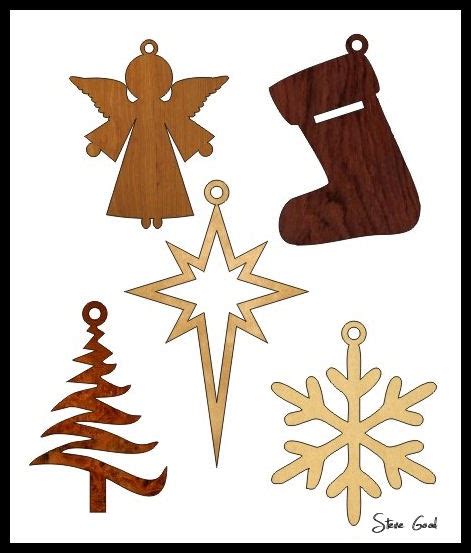 Scrollsaw Workshop: Five Simple Christmas Ornament Scroll Saw Patterns.