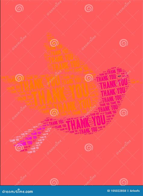 Thank You Word Cloud stock vector. Illustration of grateful - 105022858