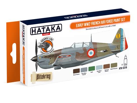 HTK-CS16 Early WW2 French Air Force paint set - Armée de l'Air colours - Hataka Hobby